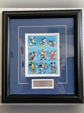 “Mickey Through The Years 1928–1988" stamp sheet COA included